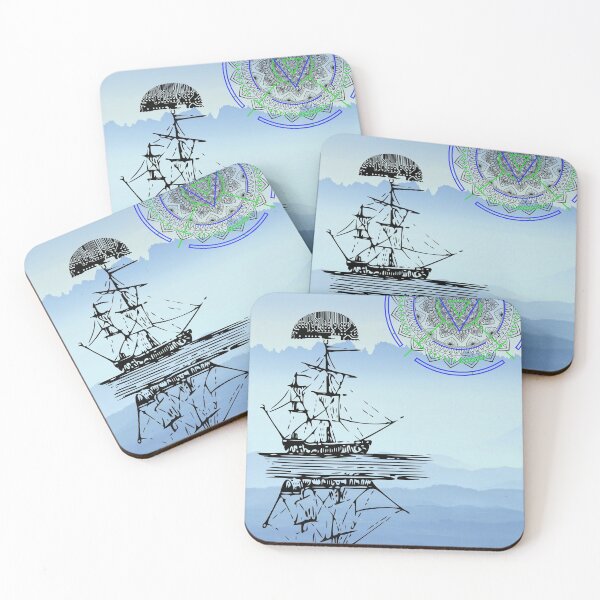 Item preview, Sailing boat under North Star designed and sold by SoWavyByrd1.