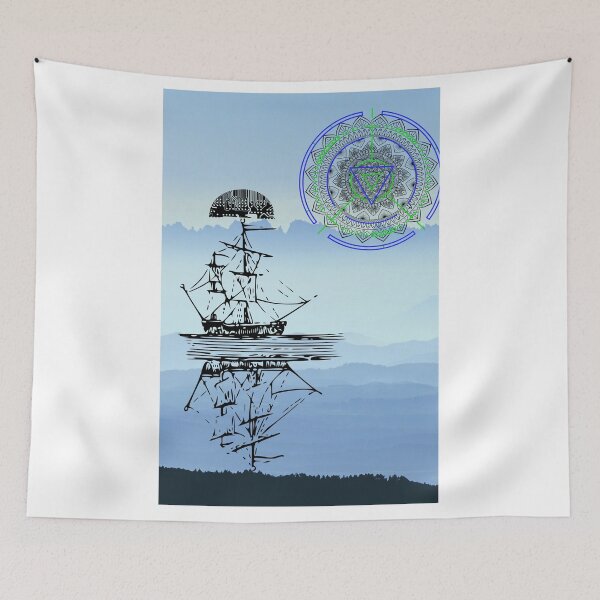 Item preview, Sailing boat under North Star designed and sold by SoWavyByrd1.