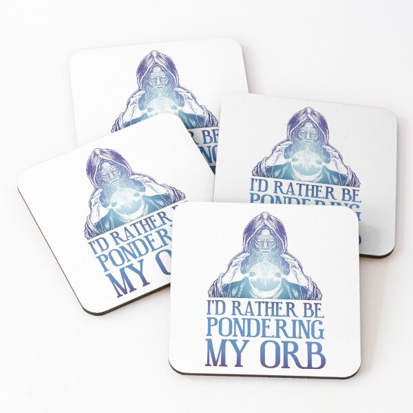 Item preview, I'd Rather Be Pondering My Orb - Blue Meme designed and sold by CryptidArt.