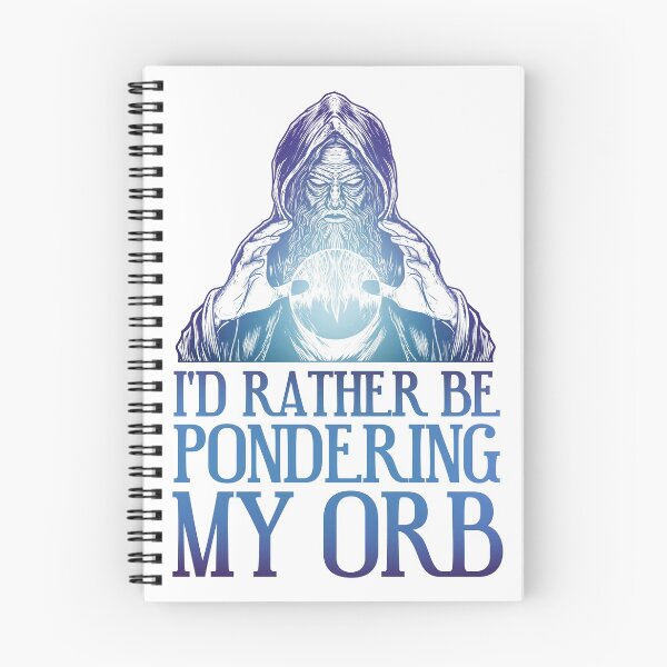 Item preview, I'd Rather Be Pondering My Orb - Blue Meme designed and sold by CryptidArt.
