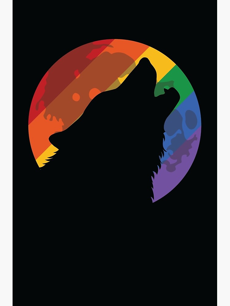 Pride Wolf Poster For Sale By Cizsel Redbubble