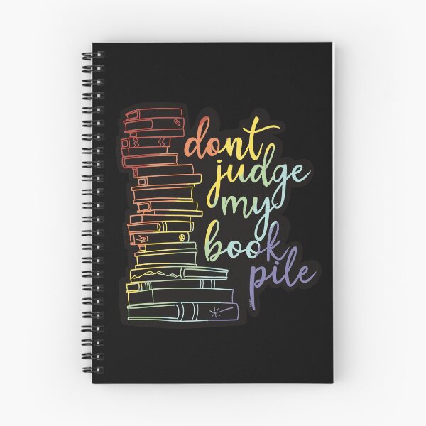 Item preview, Don't judge my book pile! designed and sold by djchikart.