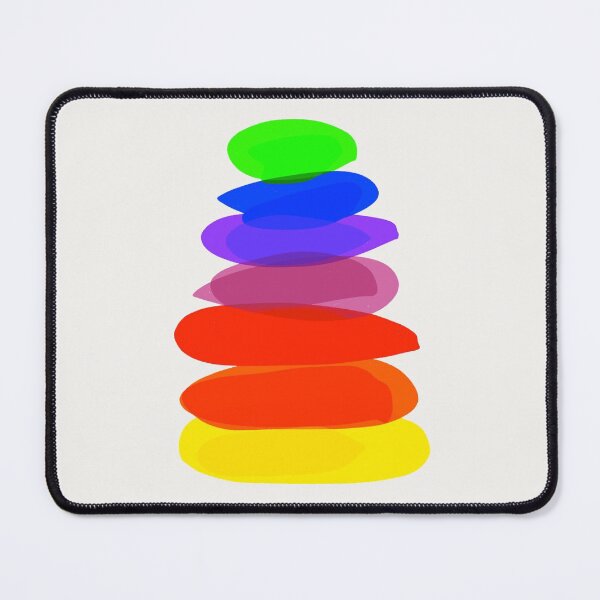 Item preview, Stack of Bright Rainbow Pebbles designed and sold by MonCreedon.