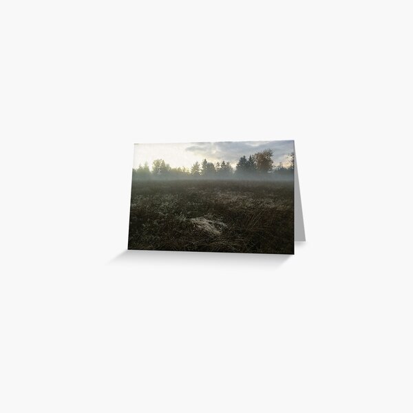 Rising Ground Fog Greeting Card