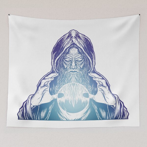 Item preview, Ponder The Orb - Blue Wizard Meme designed and sold by CryptidArt.