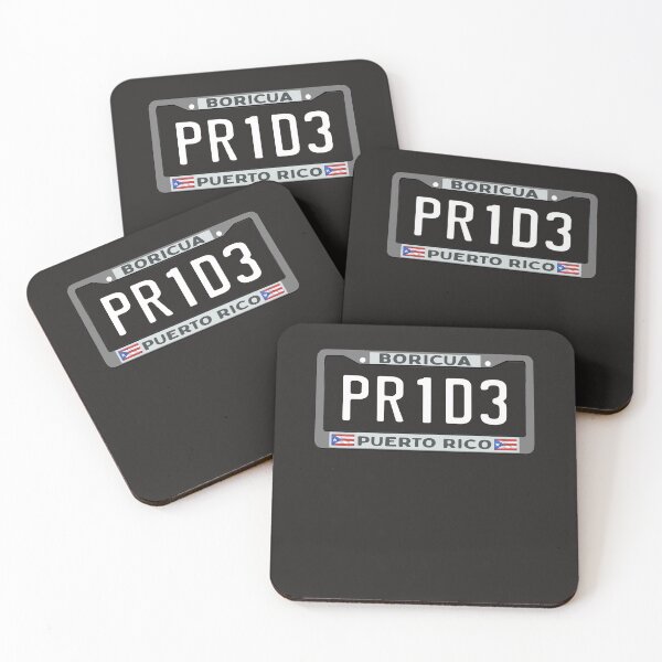 Item preview, Boricua license plate Puerto Rico Pride Flag designed and sold by MrEddie10.