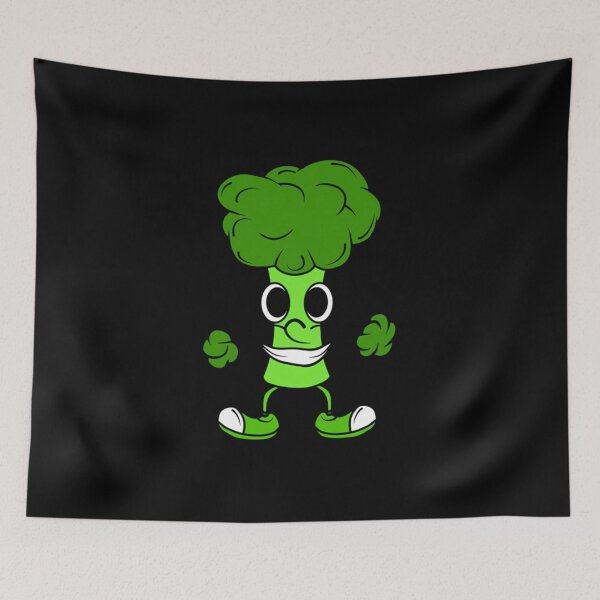 Item preview, Funny Broccoli Vegan Vegetable Illustration designed and sold by Stephenbaile.