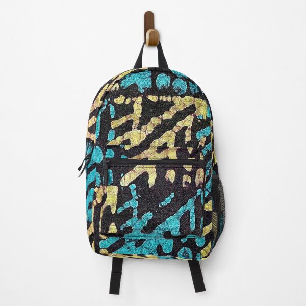 Item preview, African Batik Textile Design in Teal, Black and, Tan designed and sold by Everett Spruill.