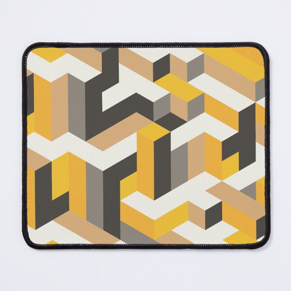Item preview, Black Yellow Geometric pattern designed and sold by BiancaNameera.