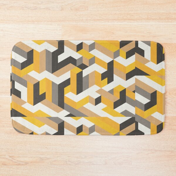 Item preview, Black Yellow Geometric pattern designed and sold by BiancaNameera.