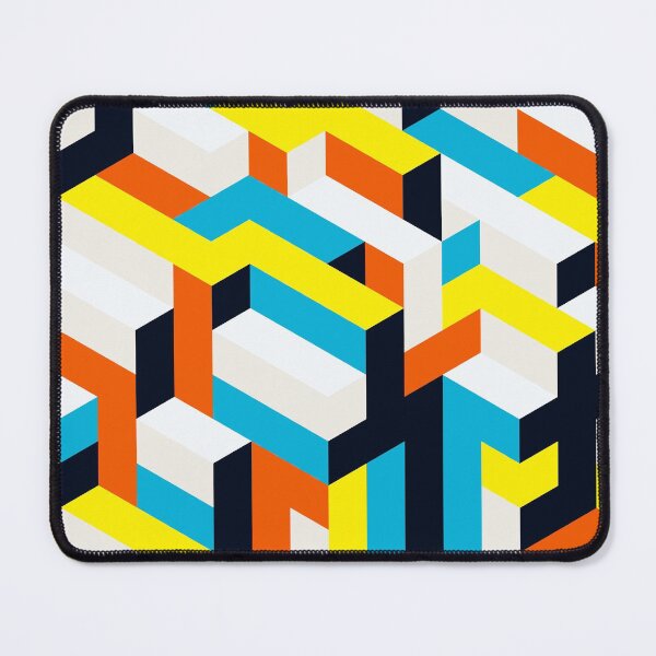 Item preview, Colorfull Yellow Blue Geometric pattern designed and sold by BiancaNameera.
