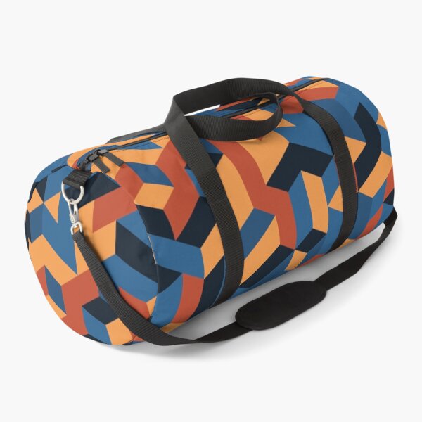 Item preview, Orange Dark Blue Geometric pattern designed and sold by BiancaNameera.
