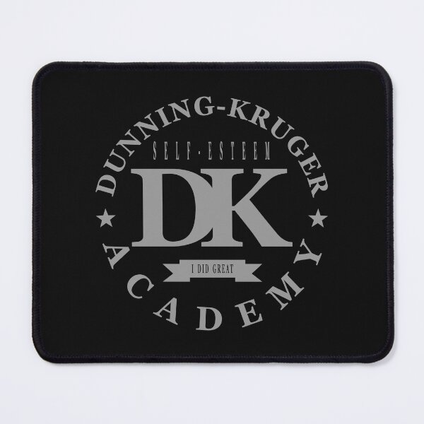 Item preview, Dunning-Kruger effect self-esteem academy designed and sold by jdtees.