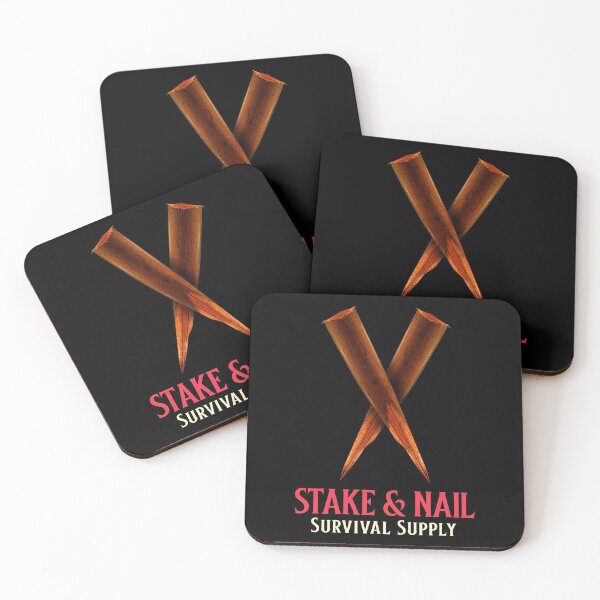 Aperçu de l'œuvre Fourniture de survie de vampire Stake & Nail drôle rétro créée et vendue par Rad-State.