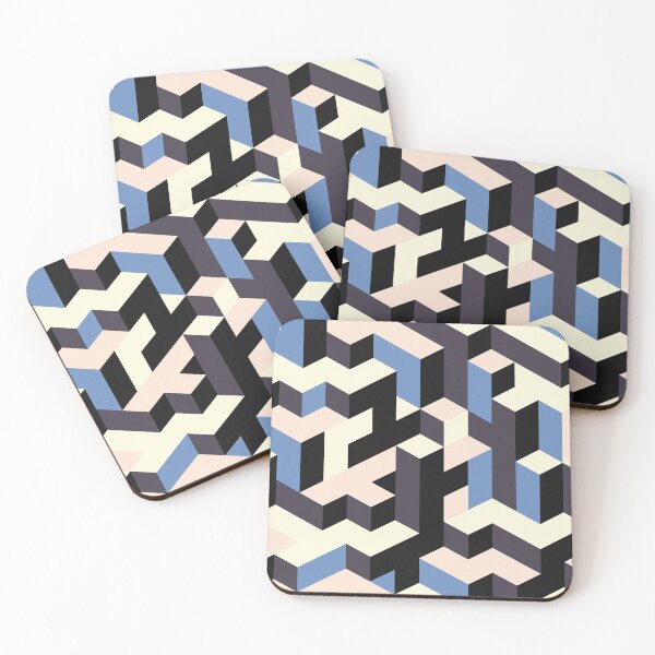 Item preview, Light Blue Yellow Geometric pattern designed and sold by BiancaNameera.