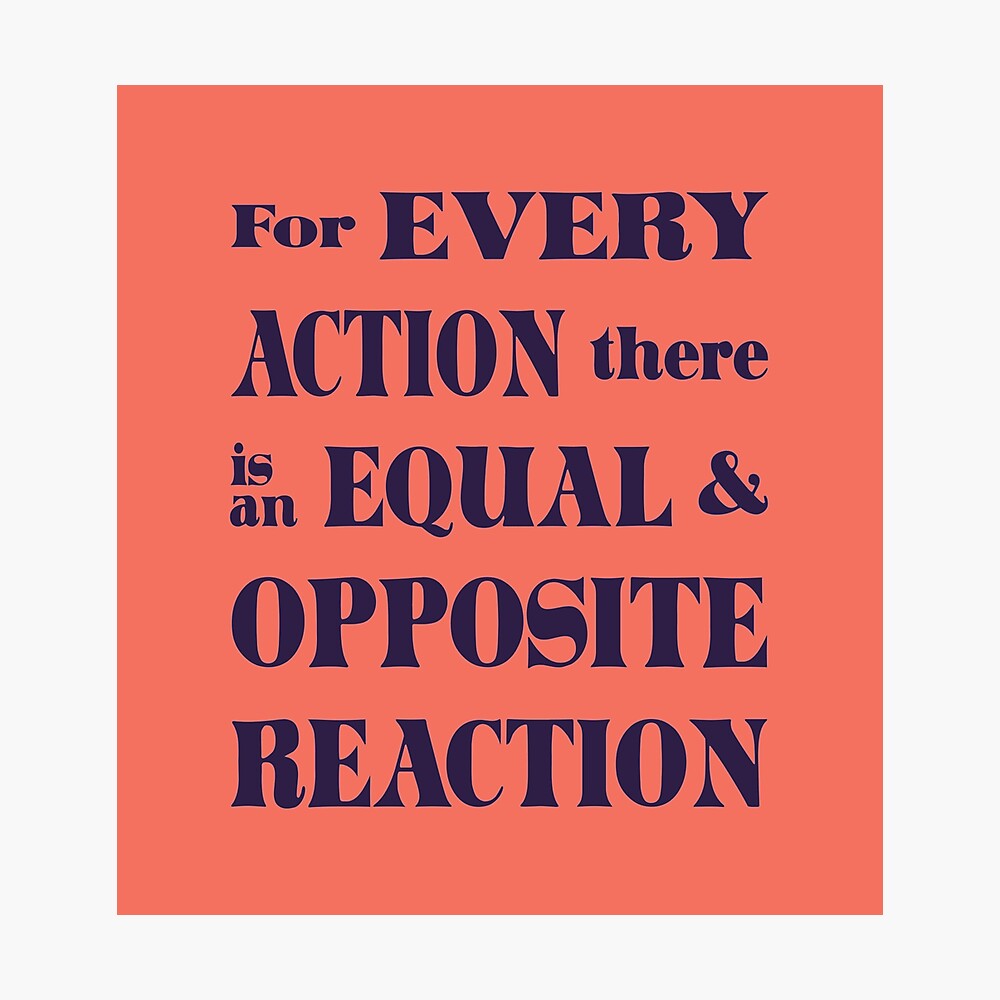 For Every Action Is An Equal Opposite Reaction II" Framed Art Print for Sale by project8
