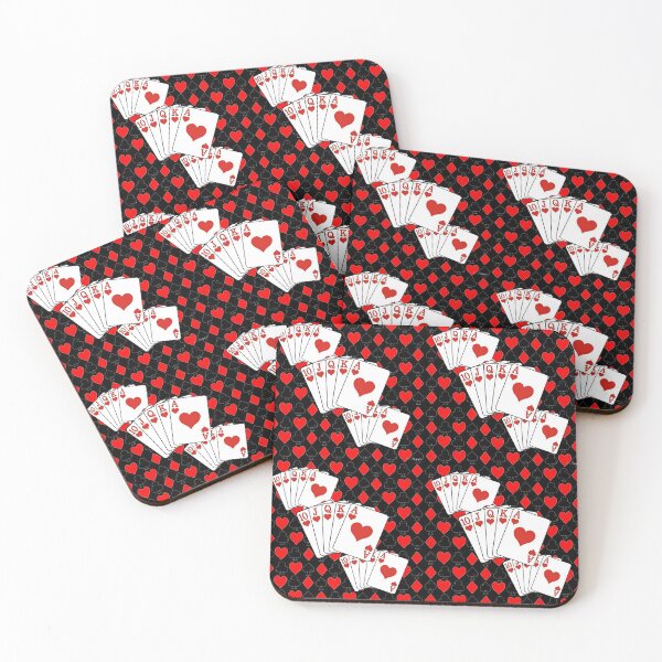 Item preview, HEARTS-DIAMONDS BLACK CASINO POKER CARDS ABSTRACT ART designed and sold by sharlesart.