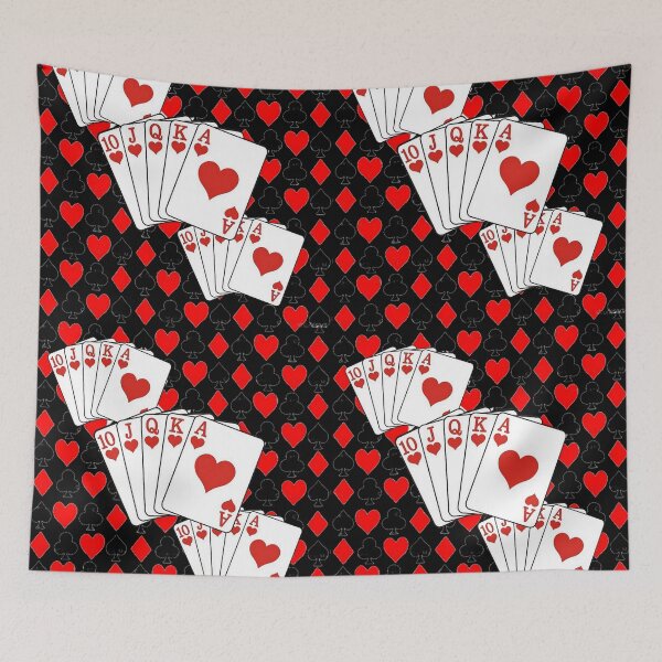 Item preview, HEARTS-DIAMONDS BLACK CASINO POKER CARDS ABSTRACT ART designed and sold by sharlesart.