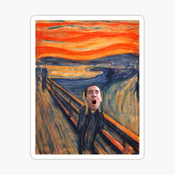 Nicolas cage dans le cri Sticker