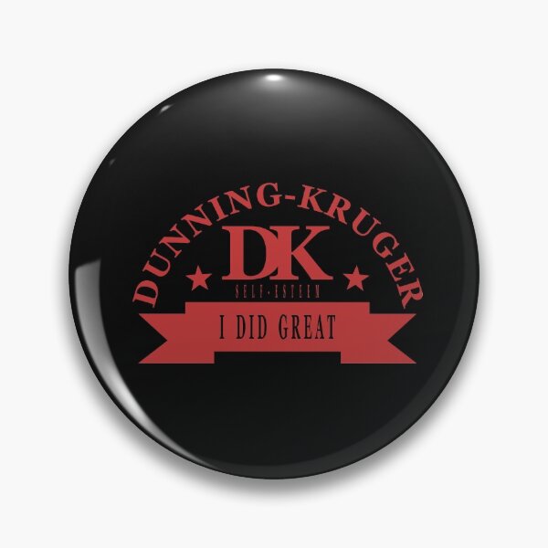 Item preview, Dunning-Kruger effect self-esteem  designed and sold by jdtees.