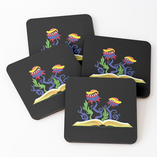 Item preview, Purple flower with sharp teeth growing from book designed and sold by darshants.