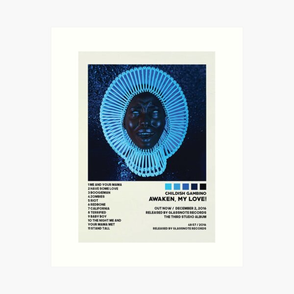 Item preview, My Love Gambinos Blue Poster designed and sold by zarspoej.
