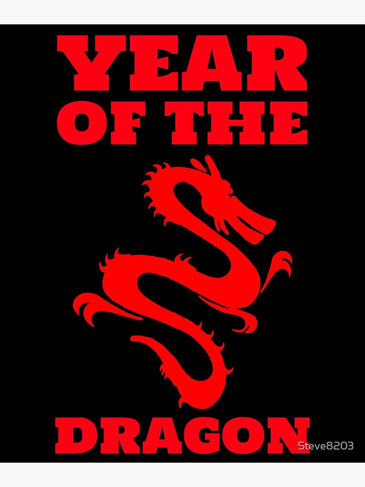 "Year of the Dragon Chinese New Year 2024 Zodiac Astrology Character Rat Monkey Tiger