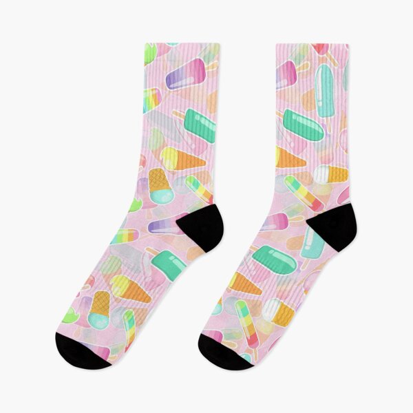 Item preview, Cute colorful cartoon ice creams seamless pattern designed and sold by DarianaArt.