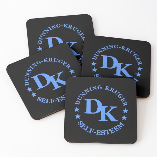 Item preview, Dunning-Kruger effect self-esteem label designed and sold by jdtees.