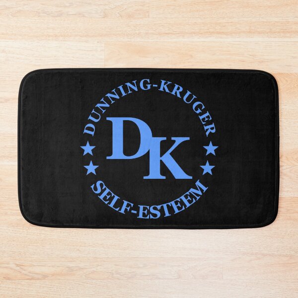 Item preview, Dunning-Kruger effect self-esteem label designed and sold by jdtees.