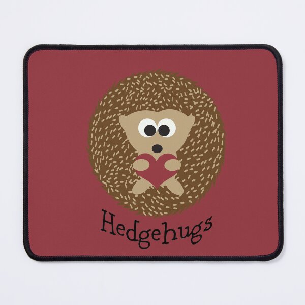 Item preview, Hedgehugs Brown Hedgehog Hugging a Red Heart designed and sold by Hedgie Designs.