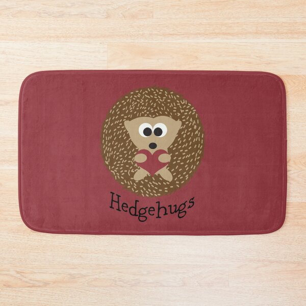Artikelvorschau, Hedgehugs Brauner Igel umarmt ein rotes Herz entworfen und verkauft von Hedgie Designs.