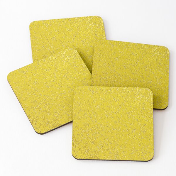 Item preview, Yellow Embossed Tiny Leaves designed and sold by fatenanwar.