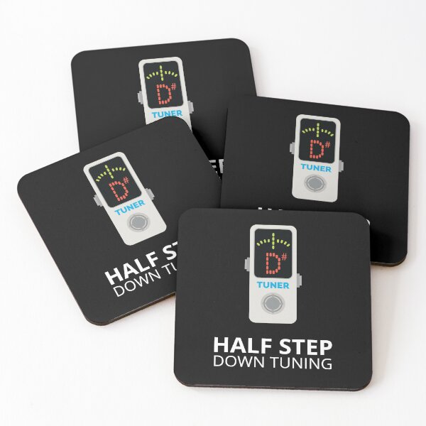 Item preview, Half Step Down Tuning Pedal Tuner Dark Theme designed and sold by nightsworthy.