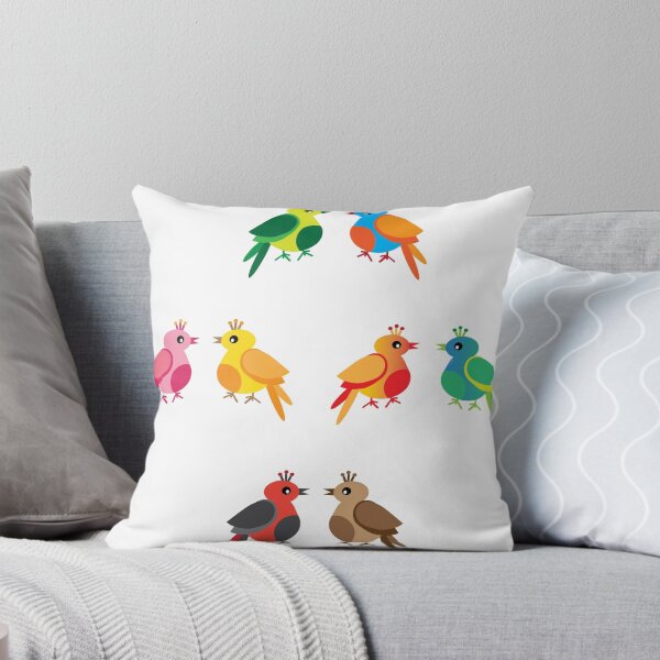 Item preview, Stylized colorful birds characters designed and sold by greengoodnich.