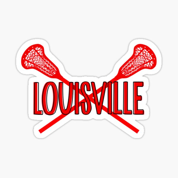 Lville lacrosse sticks typography Magnet for Sale by laxdraws