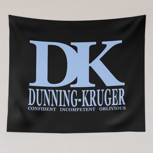 Item preview, Dunning-Kruger effect confident incompetent oblivious designed and sold by jdtees.