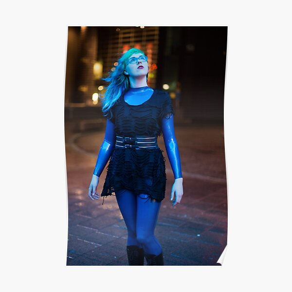 Project L: Blue light above Poster