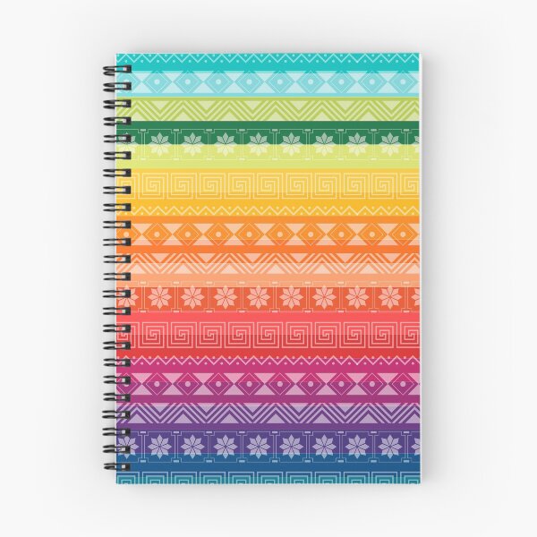 Item preview, Peruvian Textile Style Design / Rainbow Flag with geometric shapes. designed and sold by Akbaly.