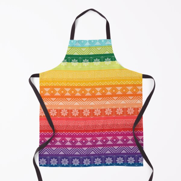 Item preview, Peruvian Textile Style Design / Rainbow Flag with geometric shapes. designed and sold by Akbaly.