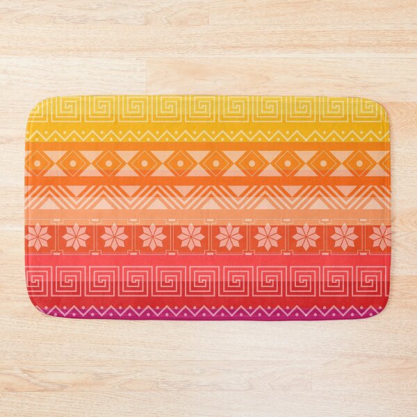 Item preview, Peruvian Textile Style Design / Rainbow Flag with geometric shapes. designed and sold by Akbaly.