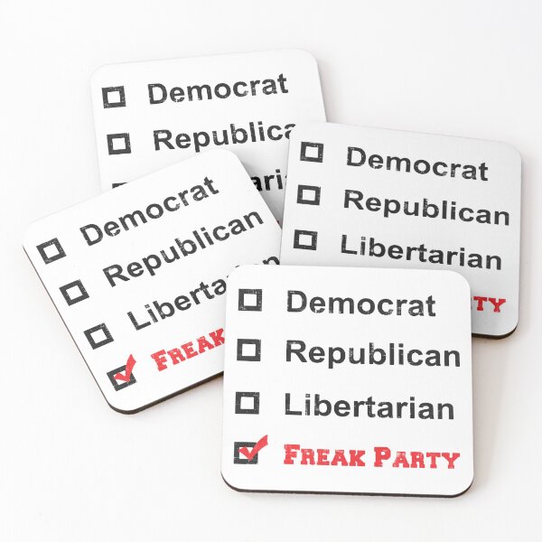 Item preview, Democrat Republican Libertarian Freak Party designed and sold by GalacticAmateur.