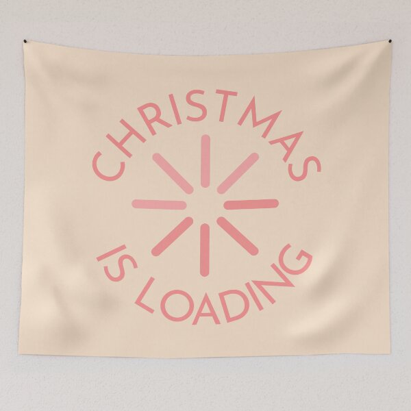 Item preview, Christmas Is Loading Light Pink designed and sold by cashewdays.