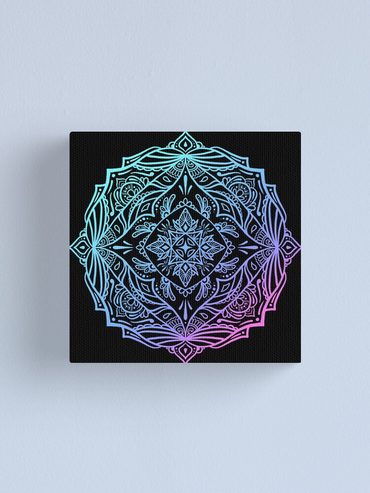 Mandala (Black&Purple) on buy canvas