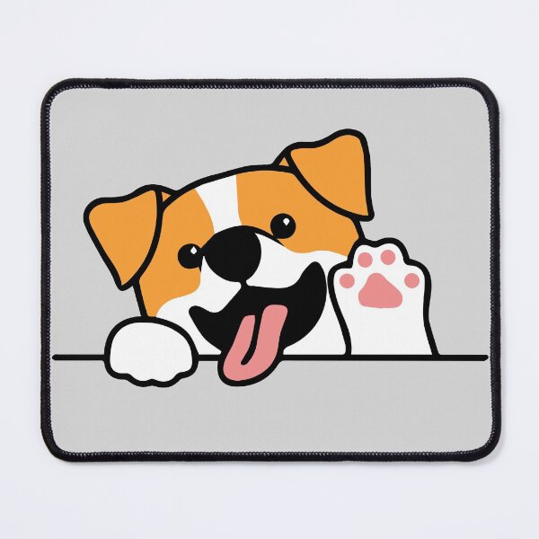 Cute Dog Paw Smile Mouse Pad