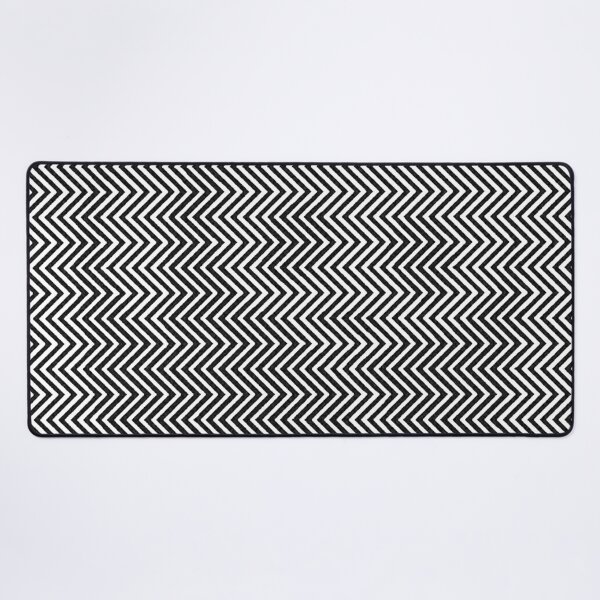 Pattern Zig-Zag Psychedelic Hypnotic Visual Illusion Desk Mat