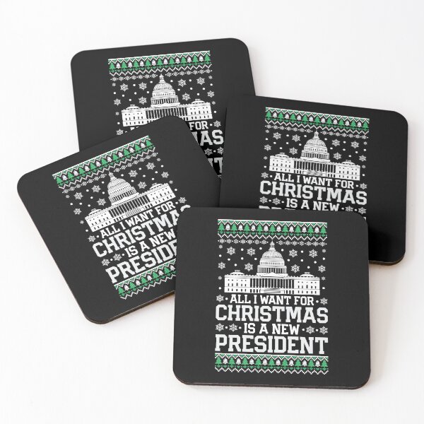 Item preview, All I Want For Christmas Is A New President Sweatshirt, Awakened Patriot, Republican Ugly Sweater, Republican Patriot Christmas Sweatshirt designed and sold by aymob.