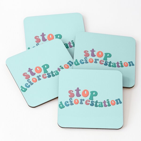 Item preview, Stop Deforestation Environmental Advocacy Blue Orange Purple designed and sold by cashewdays.