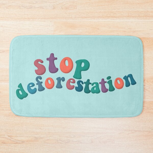 Item preview, Stop Deforestation Environmental Advocacy Blue Orange Purple designed and sold by cashewdays.