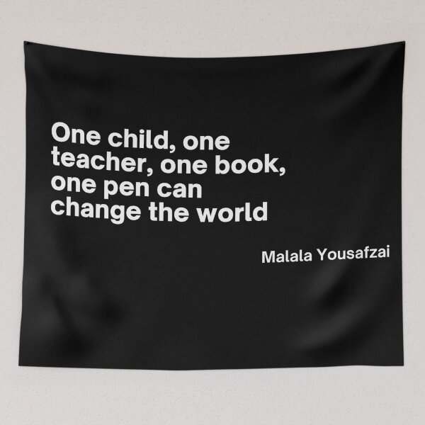 Item preview, Malala Yousafzai Quote designed and sold by flying-flamingo.